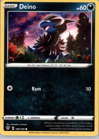 Deino SWSH03: Darkness Ablaze 108/189