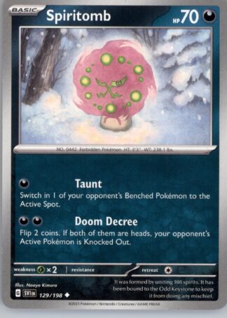 Spiritomb SV01: Scarlet & Violet Base Set 129/198