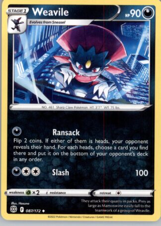 Weavile SWSH09: Brilliant Stars 087/172