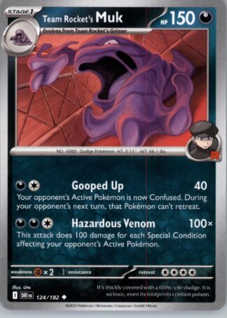 Team Rocket's Muk SV10: Destined Rivals 124/182