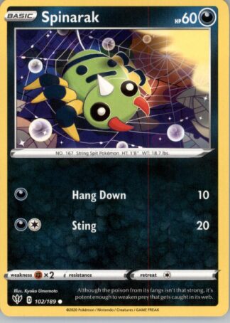 Spinarak SWSH11: Lost Origin 112/196
