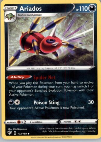 Ariados SWSH03: Darkness Ablaze 103/189