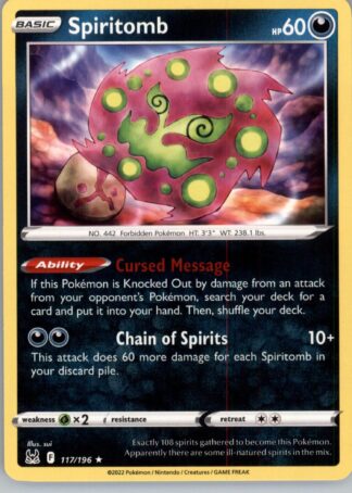 Spiritomb SWSH11: Lost Origin 117/196