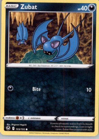 Zubat SWSH12: Silver Tempest 103/195