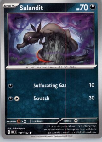 Salandit SV03: Obsidian Flames 139/197