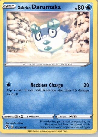 Galarian Darumaka SWSH08: Fusion Strike 071/264