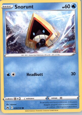 Snorunt SWSH: Crown Zenith 034/159