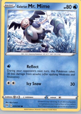 Galarian Mr. Mime SWSH03: Darkness Ablaze 035/189