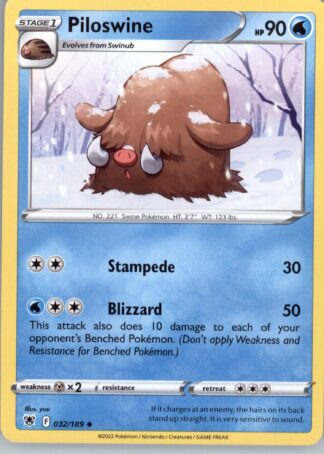 Piloswine SWSH10: Astral Radiance 032/189