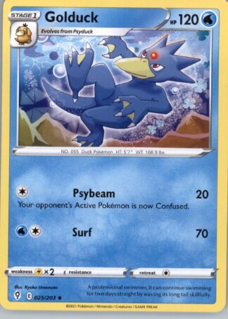 Golduck SWSH07: Evolving Skies 025/203