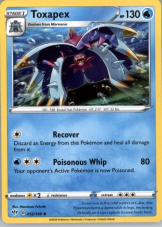 Toxapex SWSH03: Darkness Ablaze 052/189