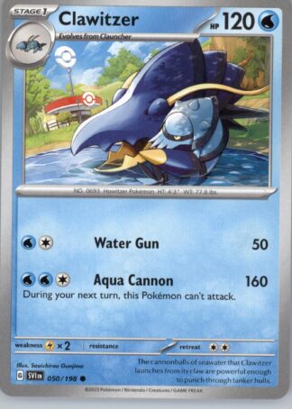Clawitzer SV01: Scarlet & Violet Base Set 050/198