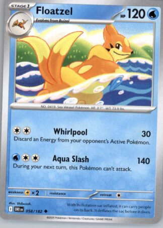 Floatzel SV10: Destined Rivals 058/182