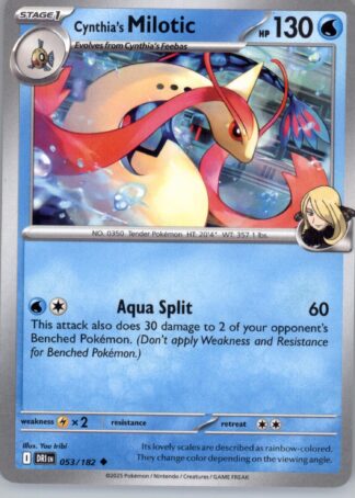 Cynthia's Milotic SV10: Destined Rivals 053/182