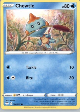 Chewtle Shining Fates 026/072 (Normal)