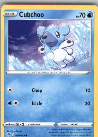Cubchoo SWSH03: Darkness Ablaze 048/189