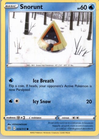 Snorunt SWSH09: Brilliant Stars 034/172