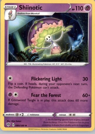 Shiinotic SWSH03: Darkness Ablaze 080/189 (Normal)