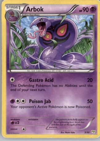 Arbok XY Trainer Kit: Sylveon & Noivern 3/30
