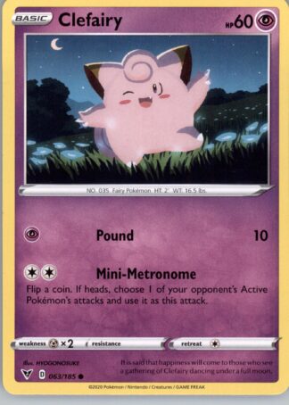 Clefairy SWSH04: Vivid Voltage 063/185