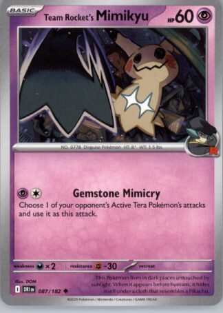 Team Rocket's Mimikyu SV10: Destined Rivals 087/182