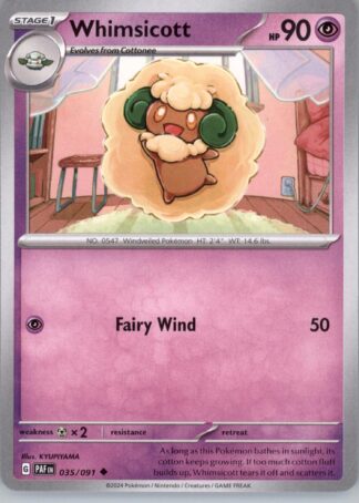 Whimsicott SV: Paldean Fates 035/091