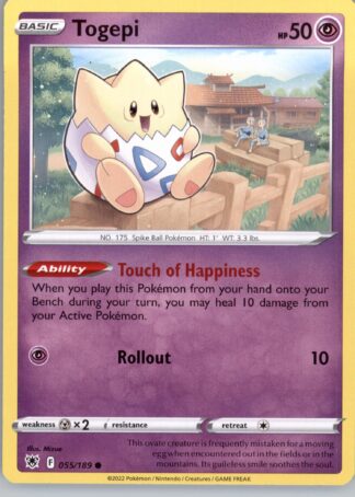 Togepi SWSH10: Astral Radiance 055/189