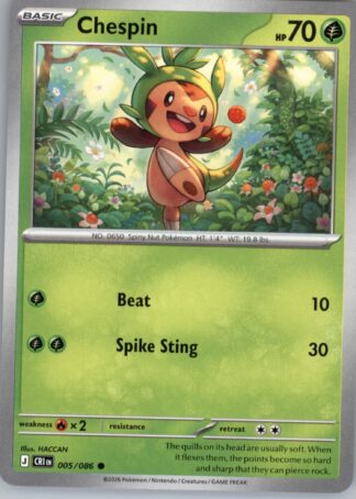 Chespin ME04: Chaos Rising 005/086