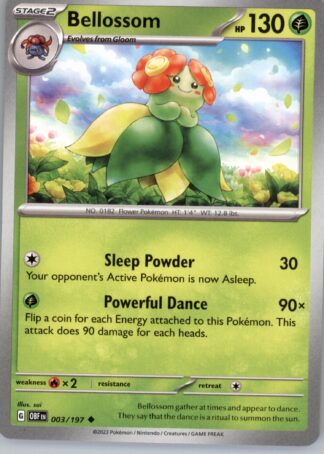 Bellossom SV03: Obsidian Flames 003/197