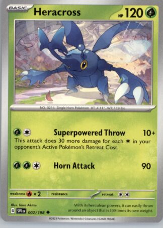 Heracross SV01: Scarlet & Violet Base Set 002/198