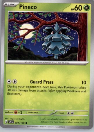 Pineco SV01: Scarlet & Violet Base Set 001/198
