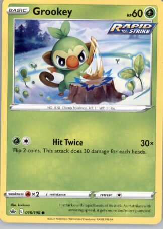 Grookey SWSH06: Chilling Reign 016/198