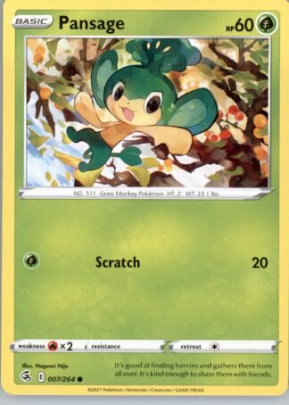 Pansage SWSH08: Fusion Strike 007/264