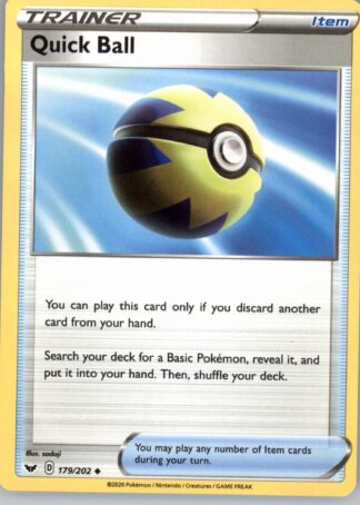 Quick Ball SWSH01: Sword & Shield Base Set 179/202