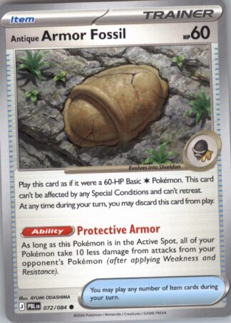 Antique Armor Fossil ME05: Pitch Black 072/084