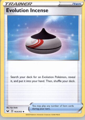 Evolution Incense SWSH01: Sword & Shield Base Set 163/202