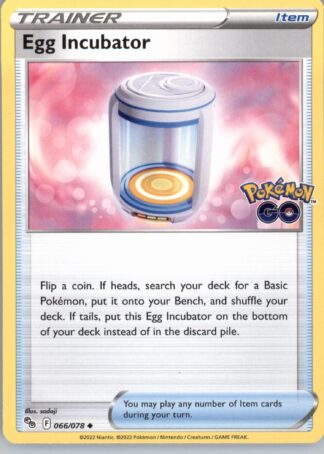 Egg Incubator Pokemon GO 066/078