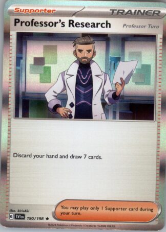 Professor's Research [Professor Turo] SV01: Scarlet & Violet Base Set 190/198