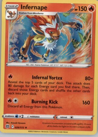 Infernape SWSH09: Brilliant Stars 026/172