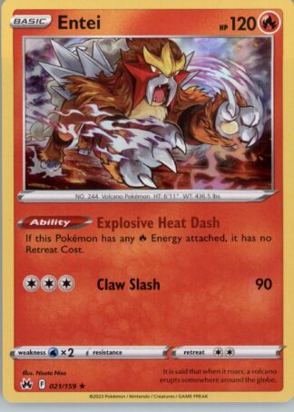 Entei SWSH: Crown Zenith 021/159