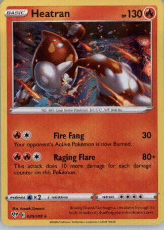 Heatran SWSH03: Darkness Ablaze 025/189