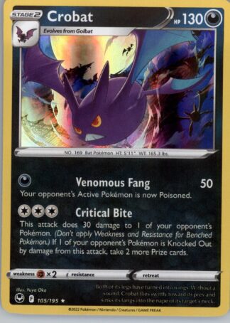 Crobat SWSH12: Silver Tempest 105/195