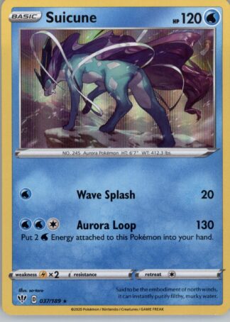 Suicune SWSH03: Darkness Ablaze 037/189