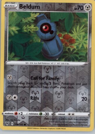 Beldum SWSH04: Vivid Voltage 116/185 (Reverse Holofoil)