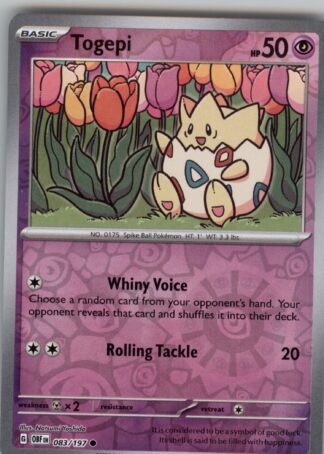 Togepi SV03: Obsidian Flames 083/197