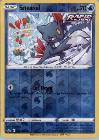 Sneasel SWSH06: Chilling Reign 030/198 (Reverse Holofoil)