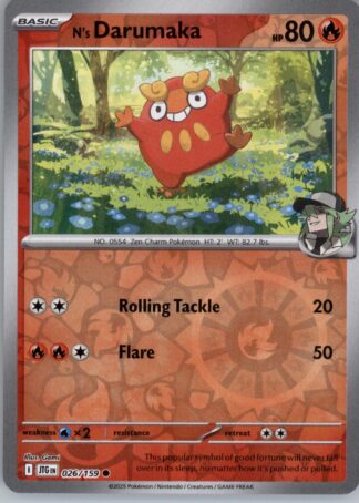 N's Darumaka SV09: Journey Together 026/159 (Reverse Holofoil)