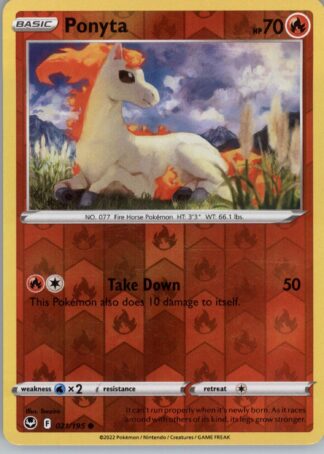 Ponyta SWSH12: Silver Tempest 021/195 (Reverse Holofoil)