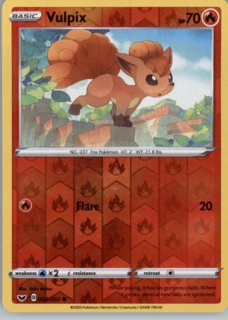 Vulpix SWSH01: Sword & Shield Base Set 022/202