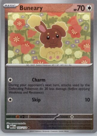 Buneary ME01: Mega Evolution 107/132 (Reverse Holofoil)